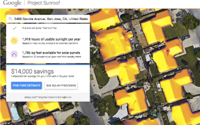 Google prepara ferramenta para calcular potencial de energia solar